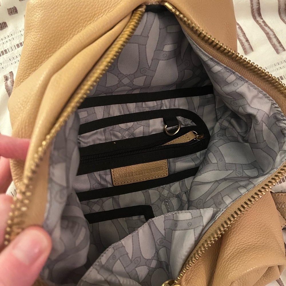 Aimee Kestenberg Tan Leather Backpack - Picture 2 of 4